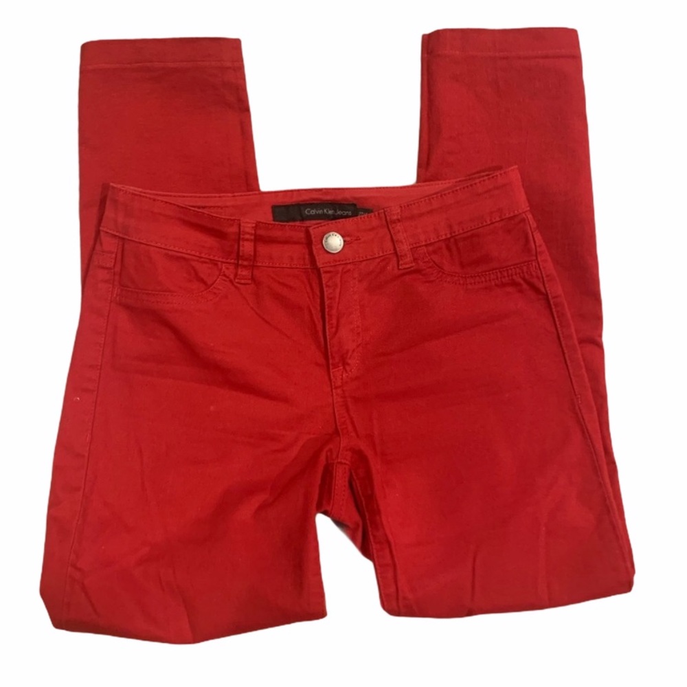 Calvin Klein red pants sz 27